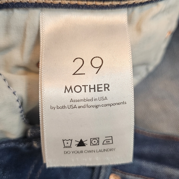 MOTHER Dark Blue Flare Jeans - Picture 4 of 5